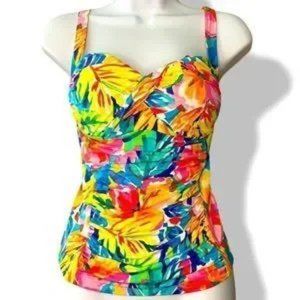 Rod Beattie Bleu Swim Top
